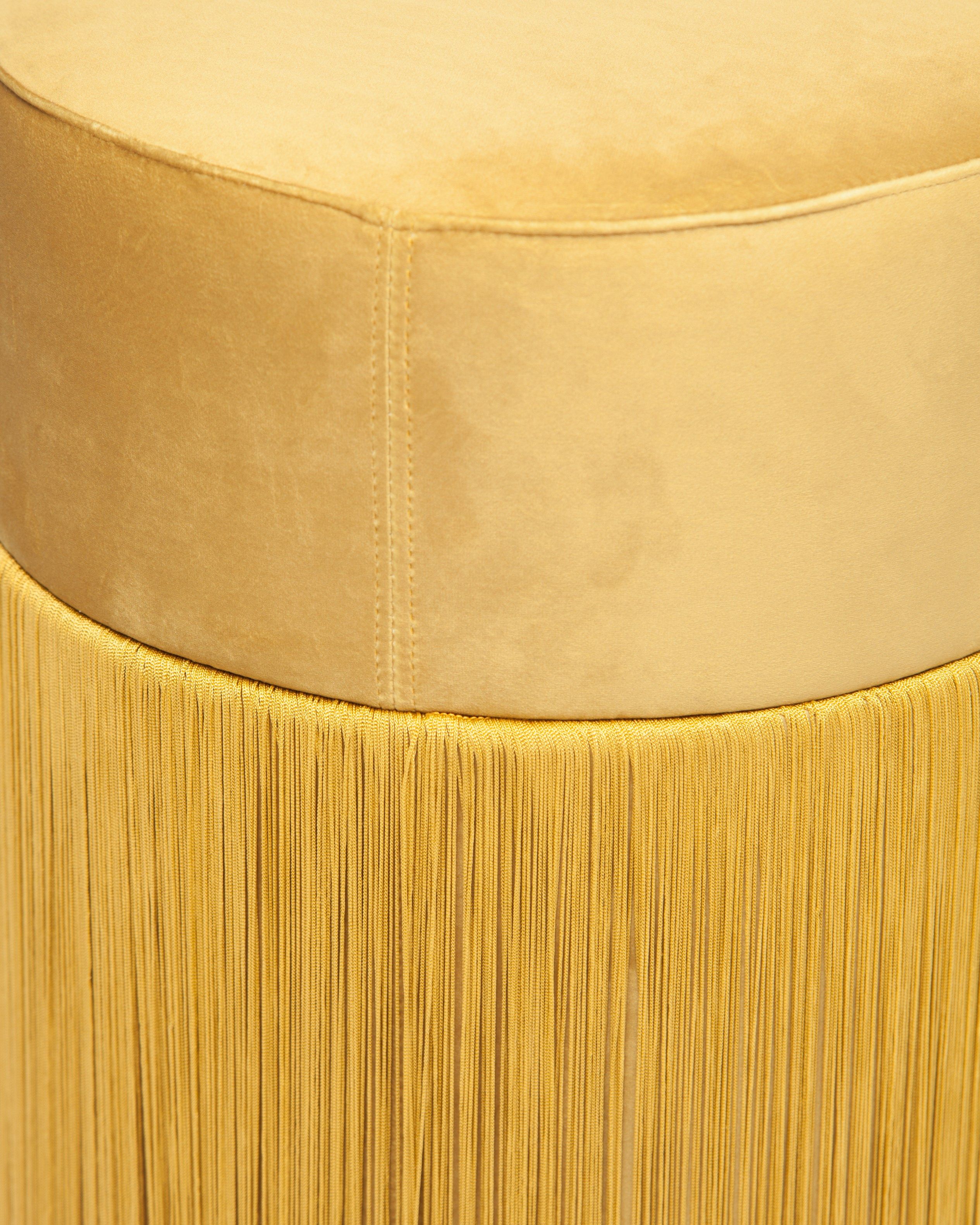 Круглый бархатный пуф Houtique Pill Pouff ARCH-00130366 - Вид №8