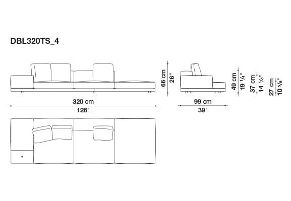 Кожаный диван B&B Italia док ARCH-00106863 - Вид №190