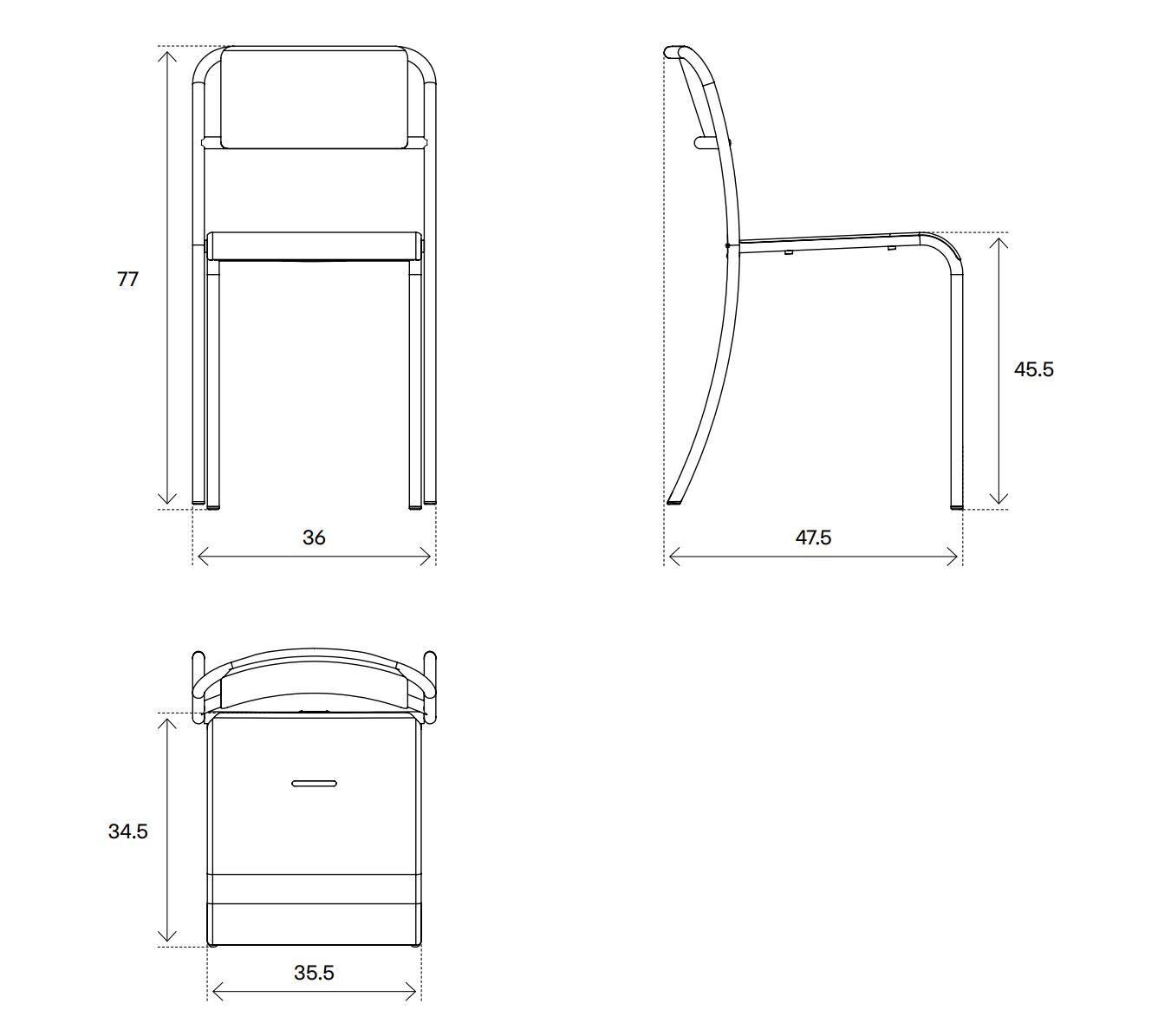 Садовый стул из нержавеющей стали Tolix ARCH-00083828 - Вид №7