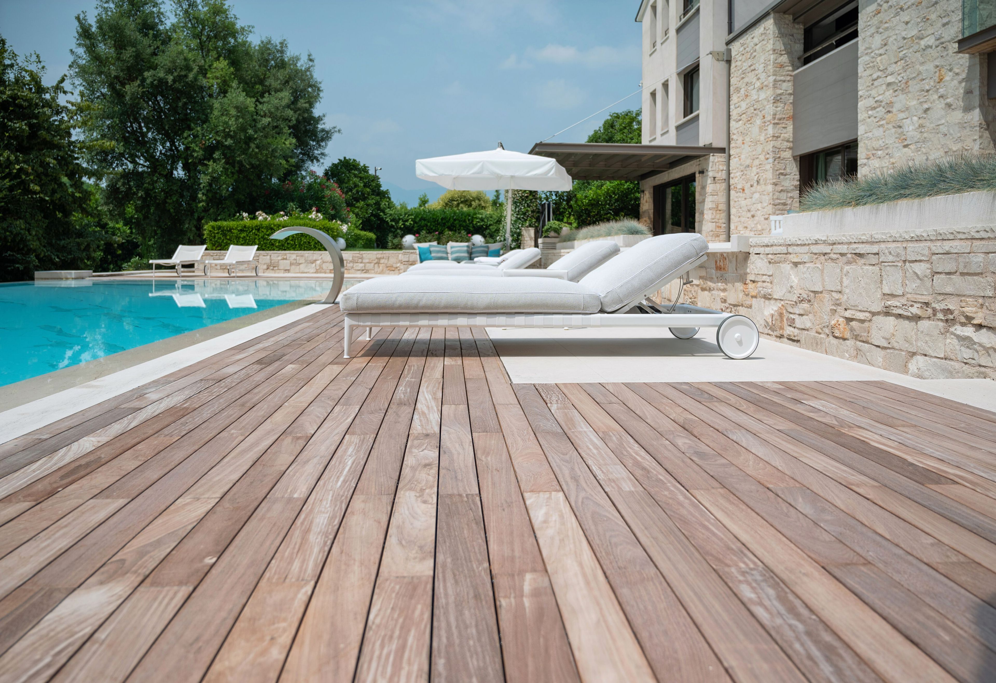 Decking ipè Lapacho, Teak e Bamboo Garbelotto Террасная доска ARCH-00017161 - Вид №12