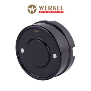 Распределительная коробка открытая Werkel Ретро W6411208 D92x40 мм 4 ввода IP20 цвет черный