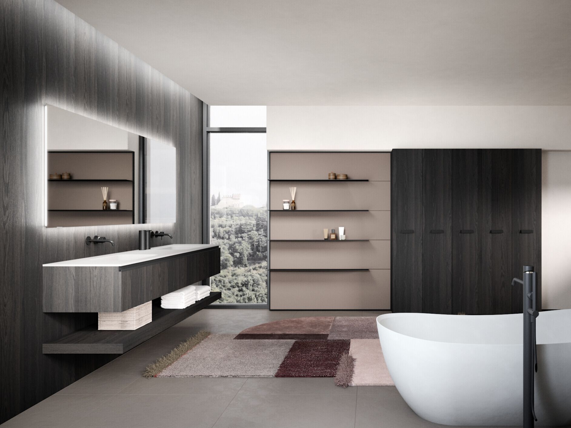 Полная мебель для ванной комнаты OASIS Forever ARCH-00079362 - Вид №1