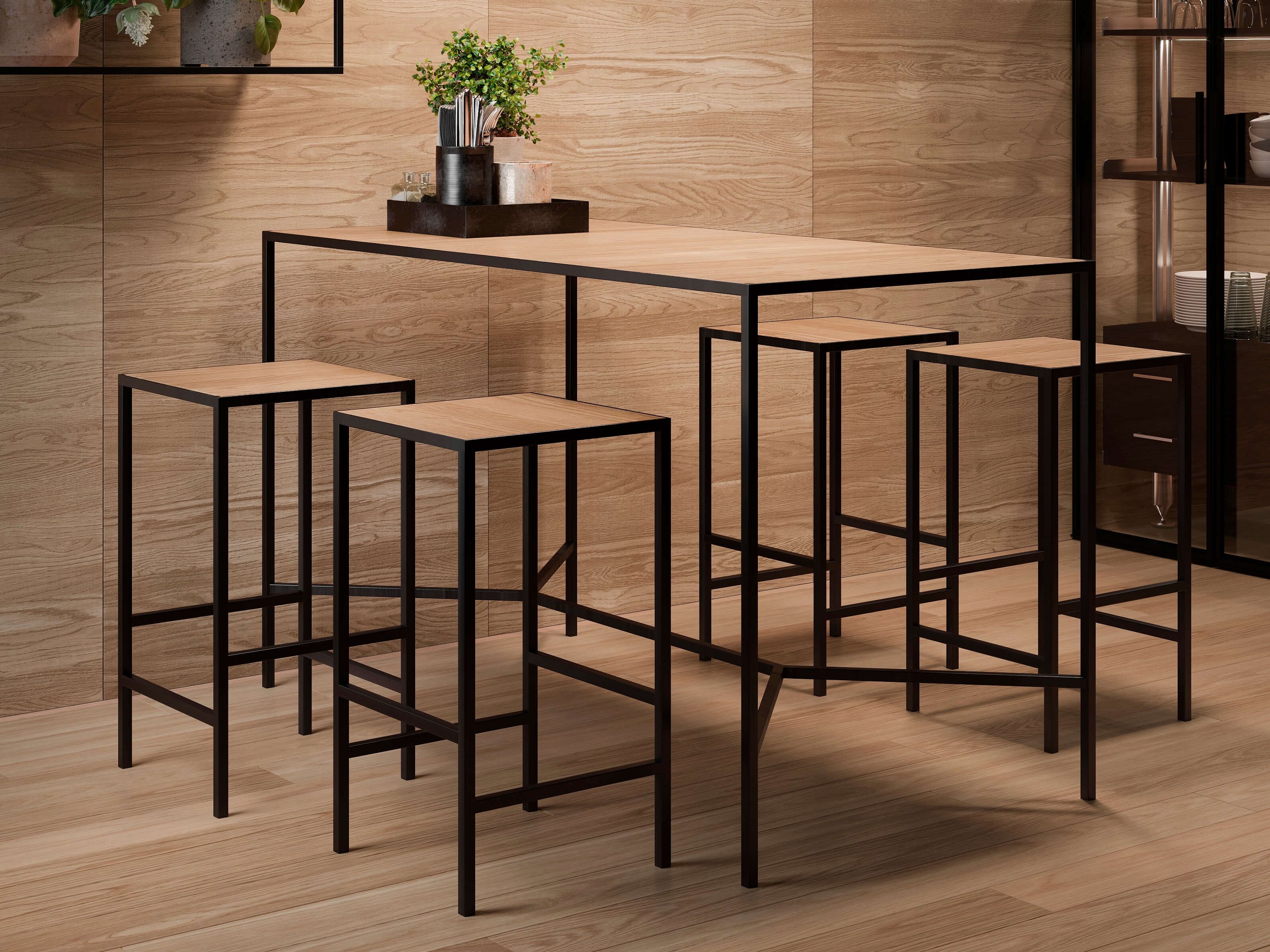 Высокий деревянный стол GAROFOLI INDUSTRIAL ARCH-00027812