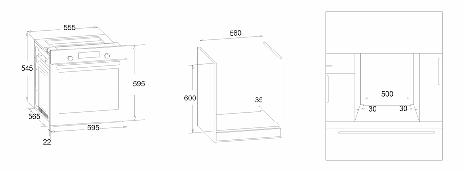 8186946 Электрический духовой шкаф Simfer B6EB56016 черный STDN-0016174 - Вид №10