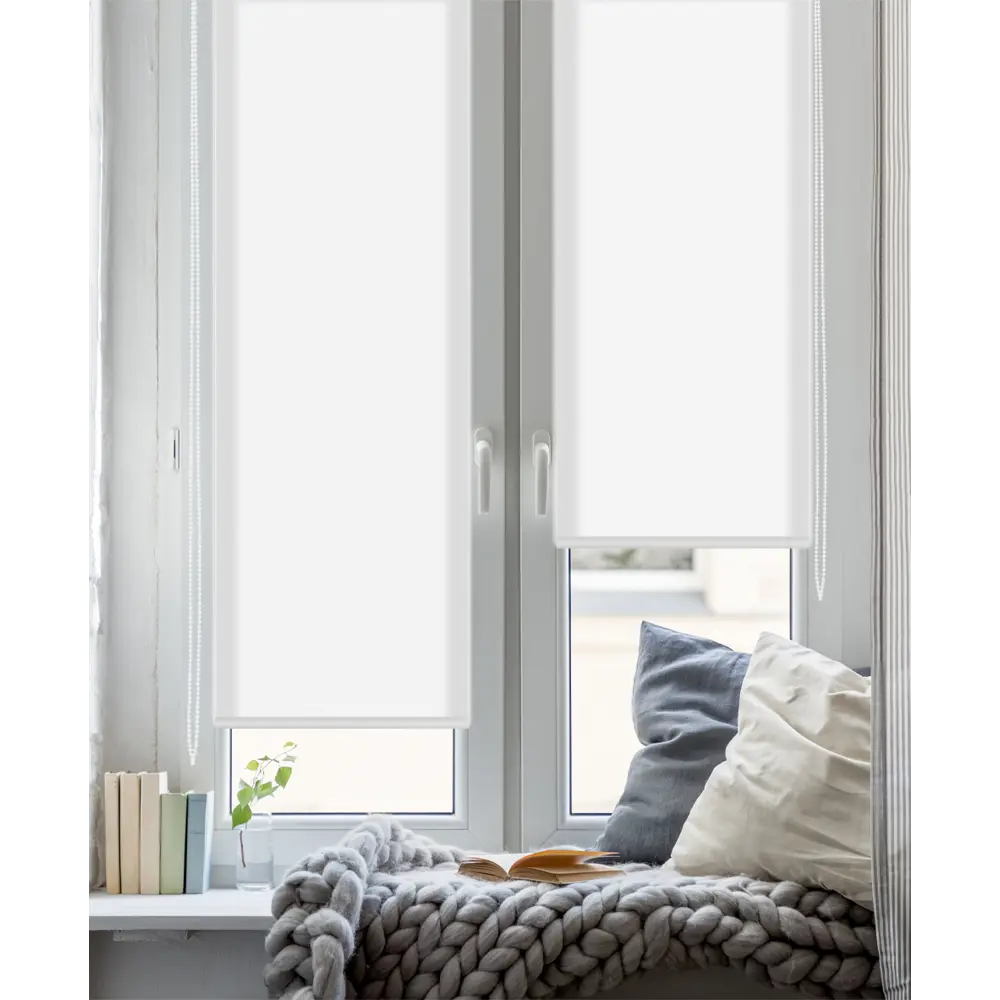 Штора рулонная Stars 60x160 см белая GARDEN STLM-2206845 - Вид №4