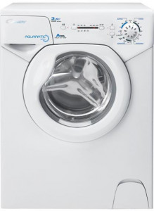 AQUA 1D1035-07 Стиральные машины / 70x51x43, загрузка фронтальная, 3.5кг, до 1000 об/мин при отжиме, светодиодная индикация, белая Candy