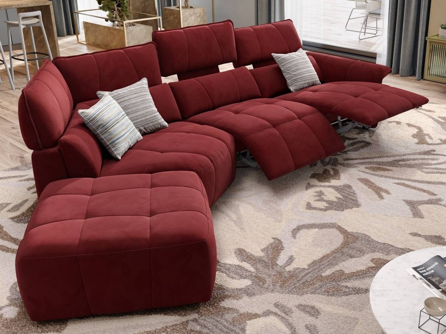 Угловой диван из ткани Sofanella Adria ARCH-00142078 - Вид №1