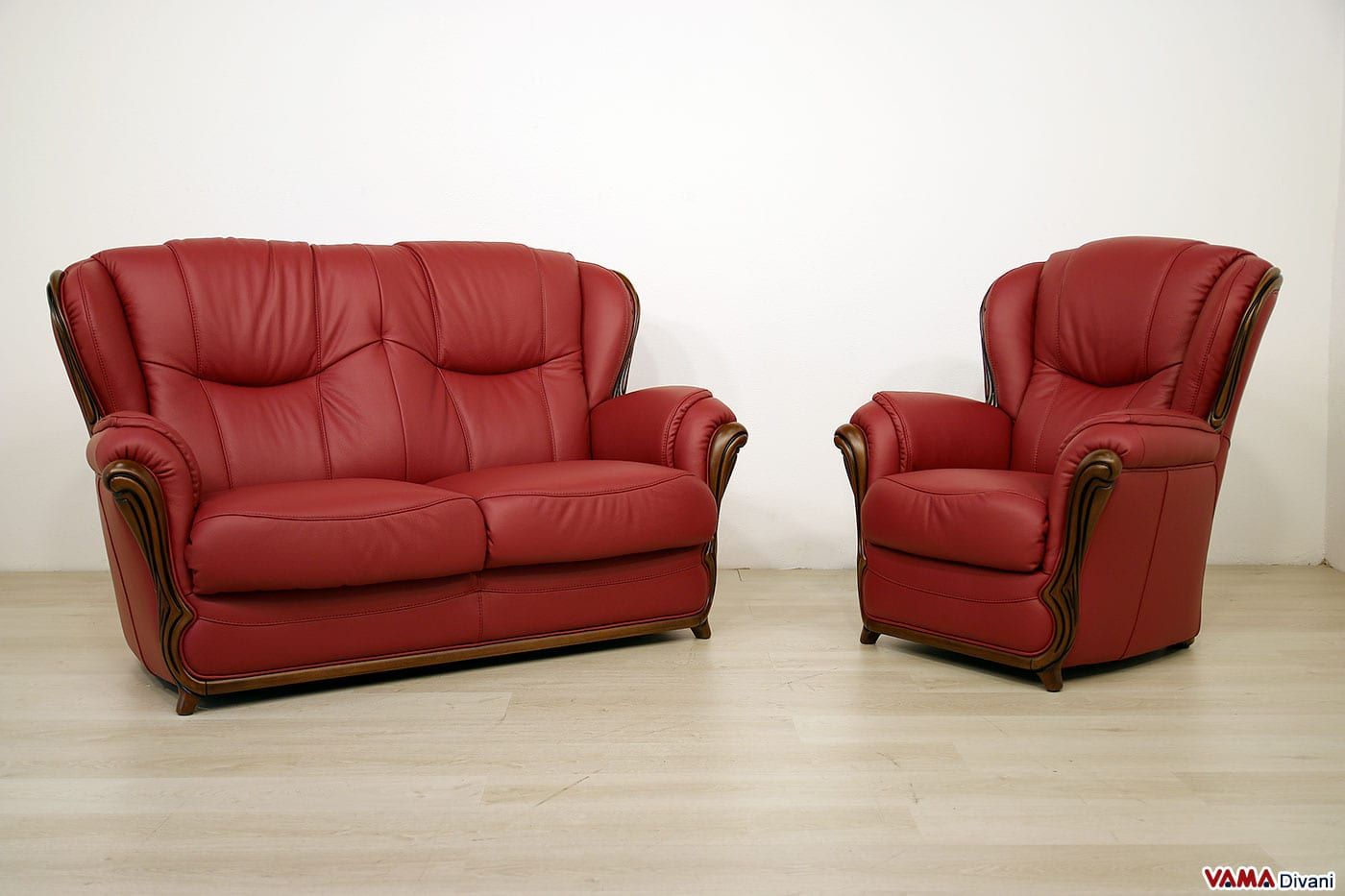 Кожаное кресло с подлокотниками VAMA ARCH-00148027 - Вид №1