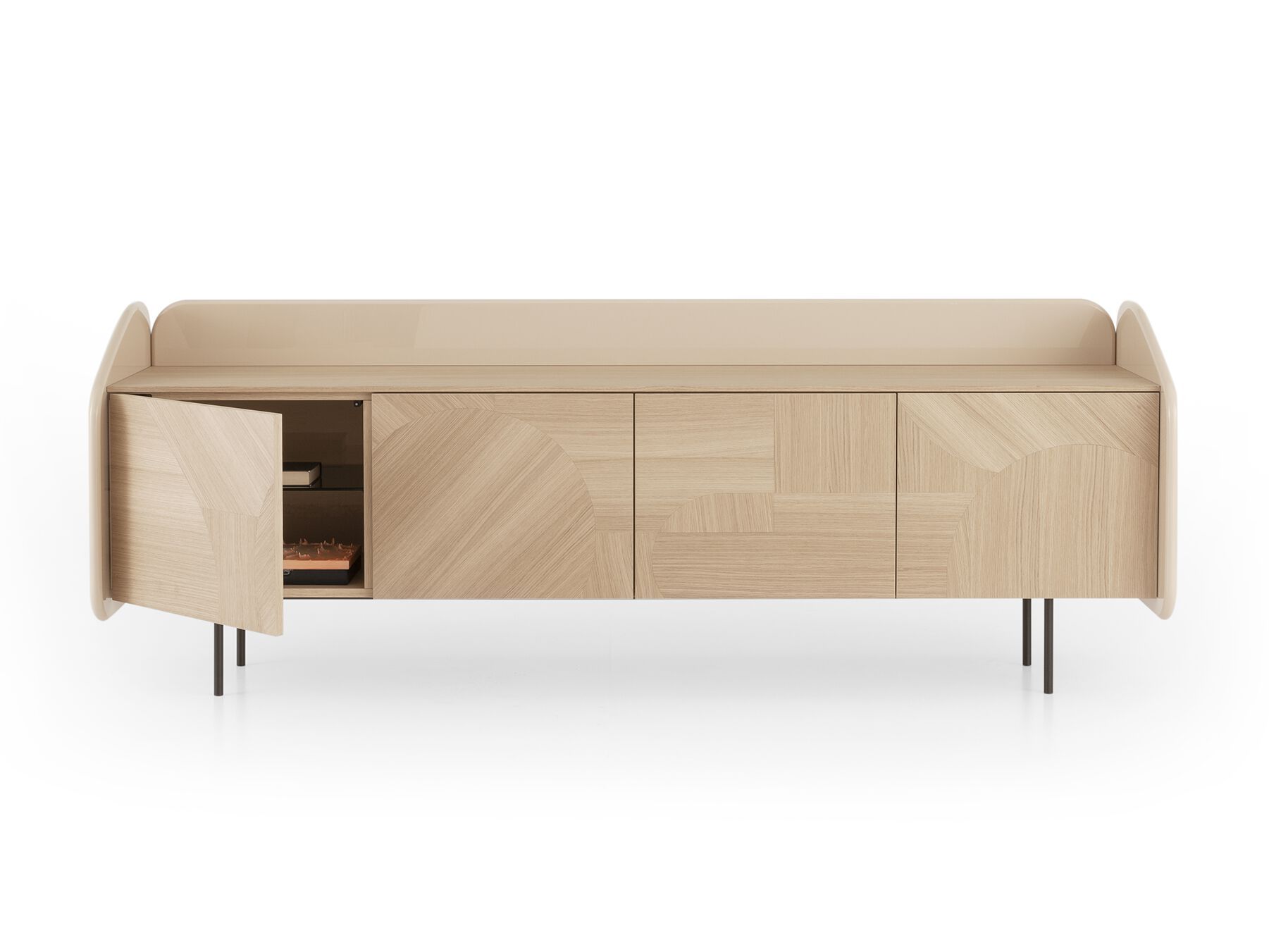 Шкаф из дуба с распашными дверями Morica Design INTARSIO ARCH-00037289 - Вид №12