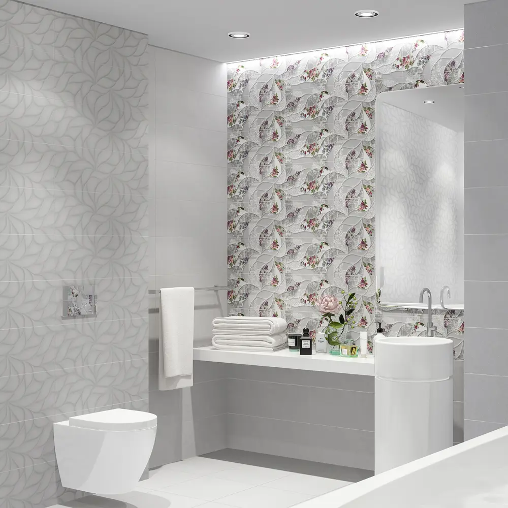 Плитка настенная Malwiya 24.2x70 см 1.02 м² матовая цвет серый 82825289 STLM-2097014 Santreyd - Вид №4