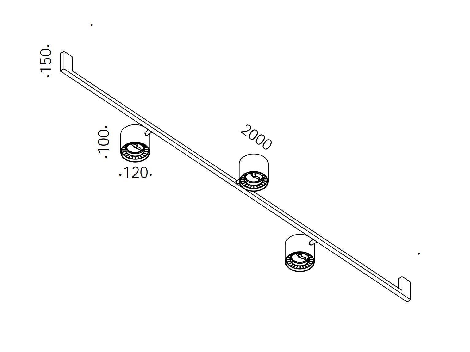 Железный потолочный светильник Renzo Serafini ручка ARCH-00001384 - Вид №1