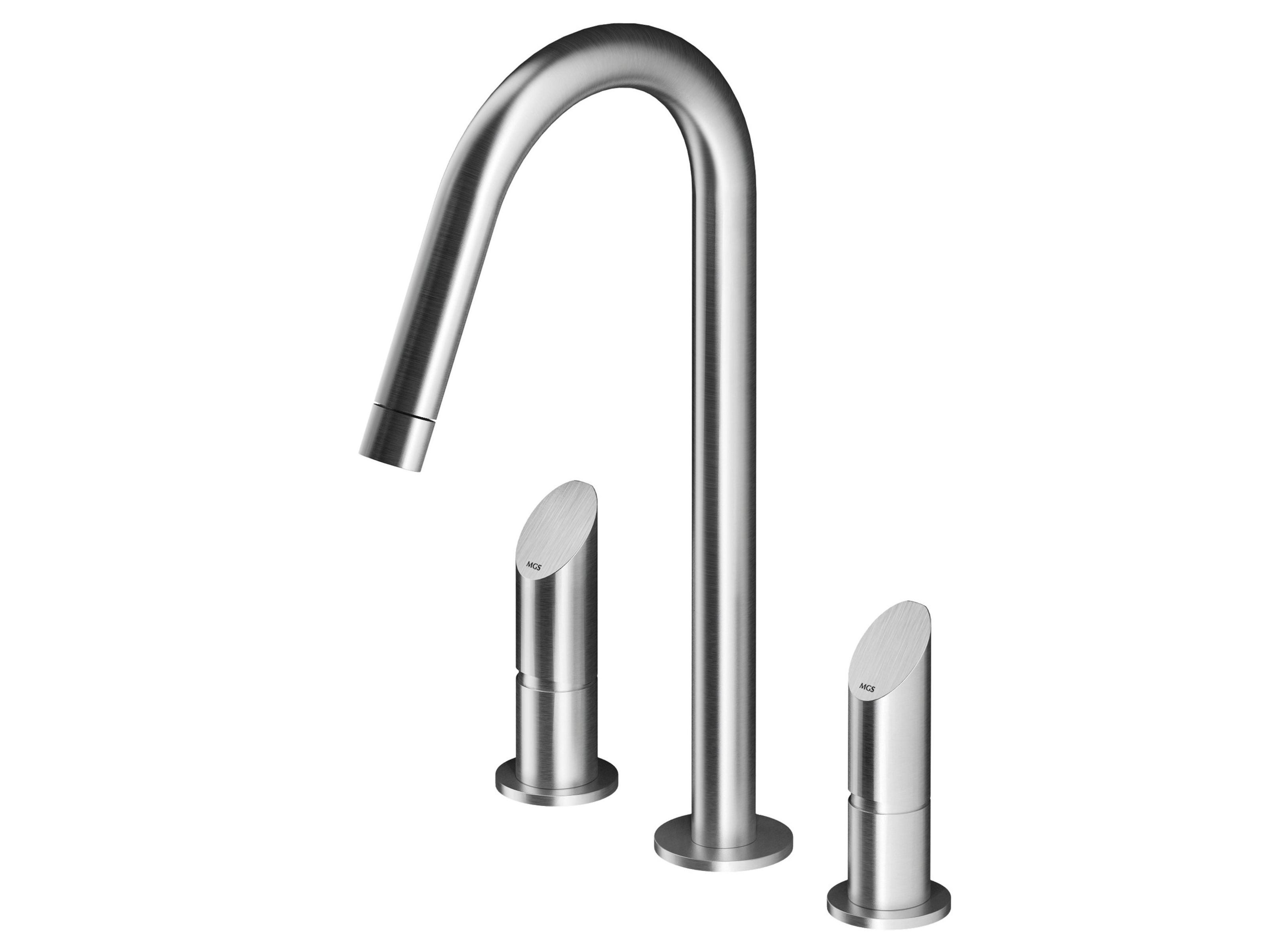Смеситель для раковины из нержавеющей стали с 3 отверстиями MGS ARCH-00086064