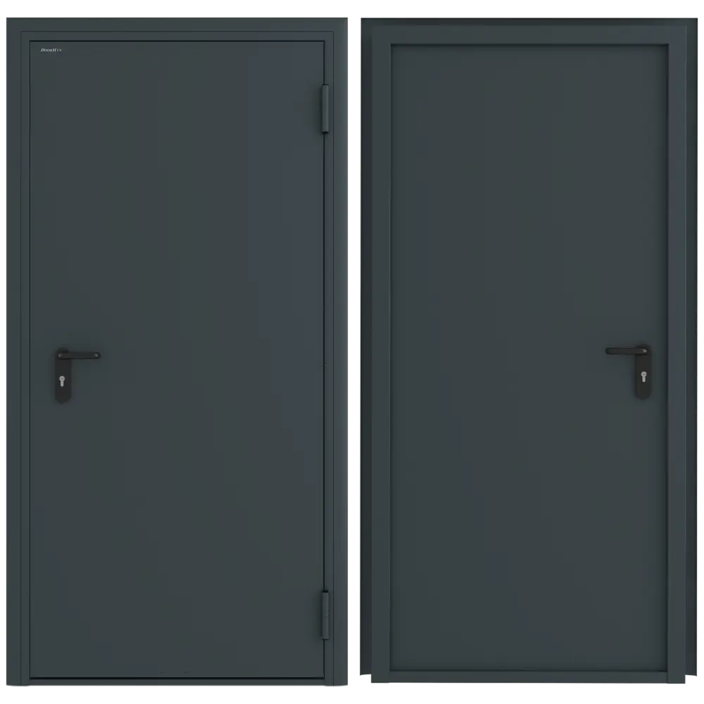 Дверь техническая 88x205 см правая цвет RAL7016 DOORHAN STLM-2050169