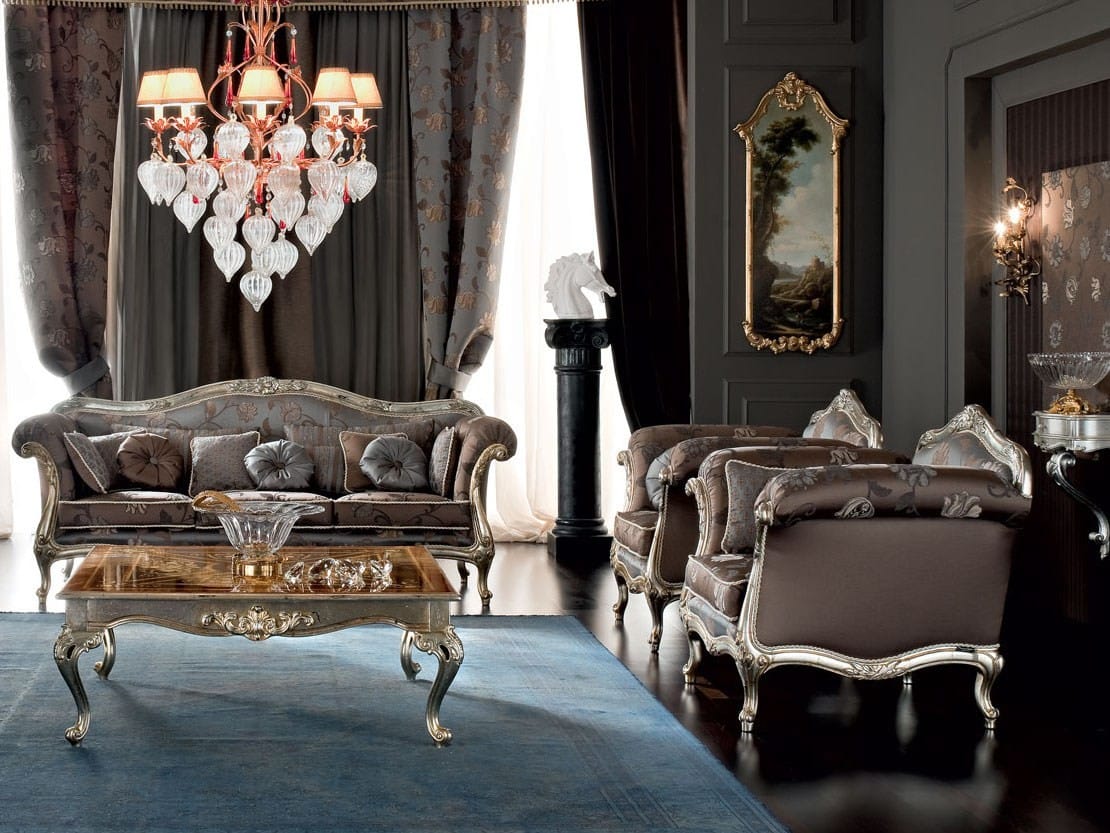 Тканевое кресло с подлокотниками Modenese Luxury Interiors Casanova ARCH-00120856 - Вид №1