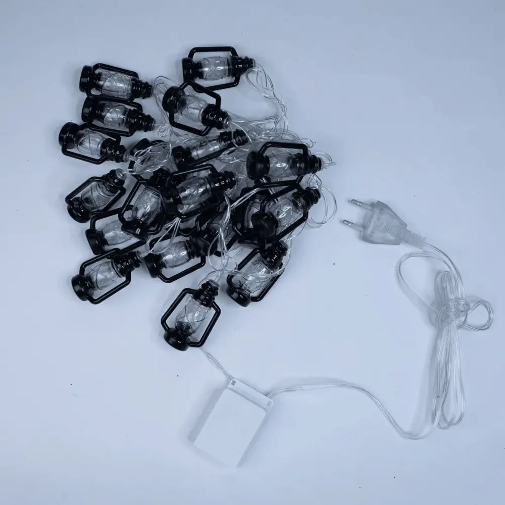 88961515 Электрогирлянда Auralight Фонарики 4 м 20 ламп теплый желтый цвет света 3 режима работы STLM-0966418  - Вид №1