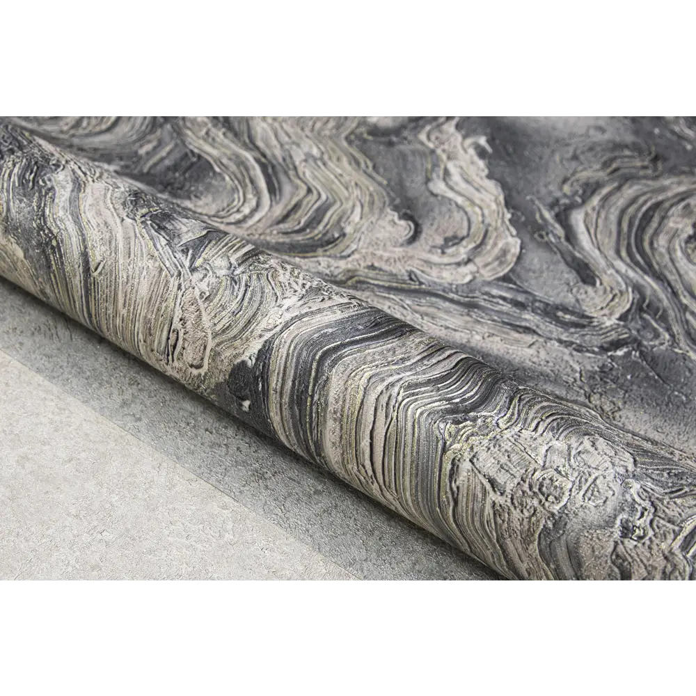 Обои флизелиновые Wallsecret Michelan серо-коричневые 1.06 м 8851-29 STLM-2110328 - Вид №3