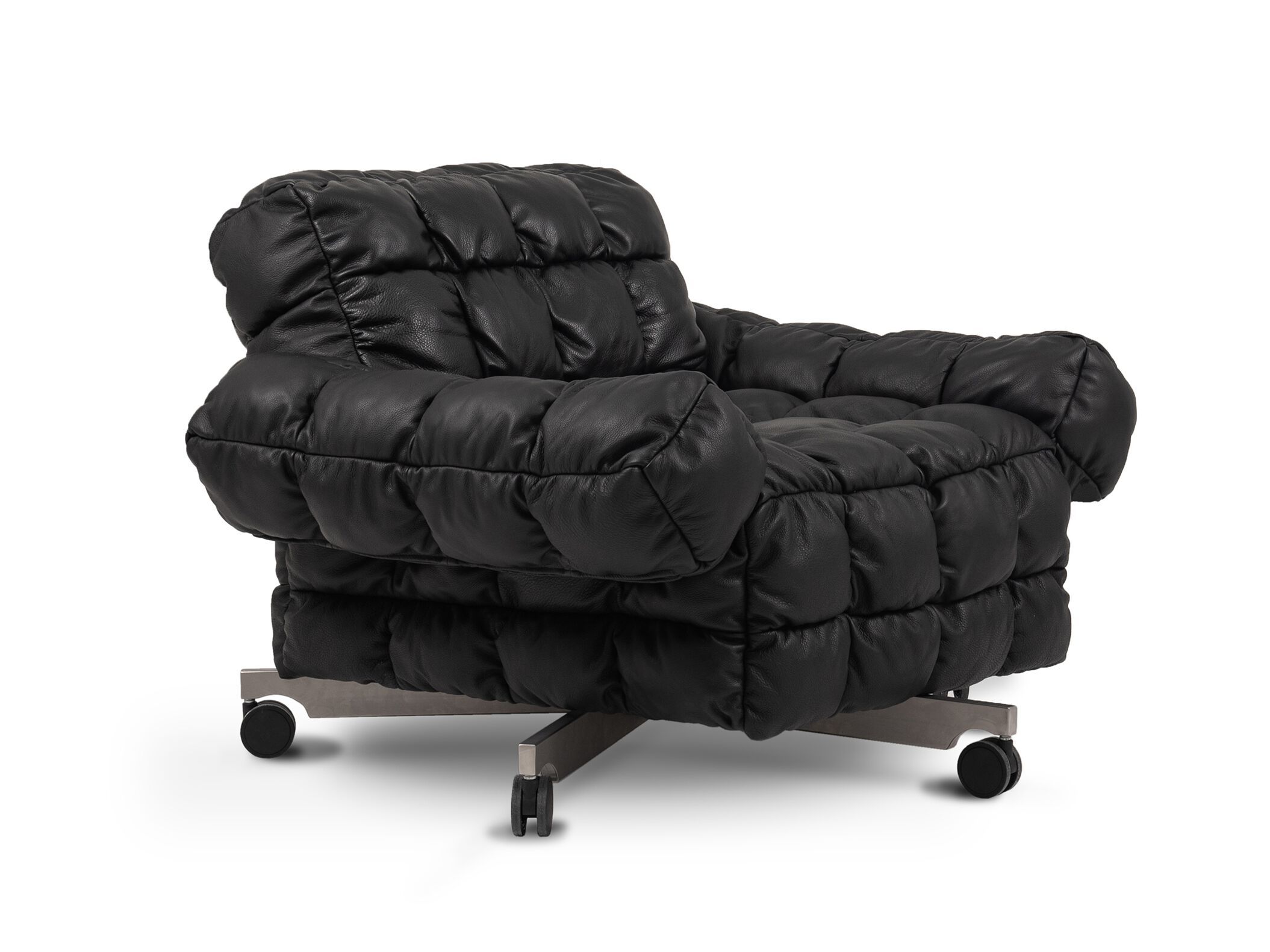 5-спицевое кожаное кресло с колесами Nobonobo парфе ARCH-00142069