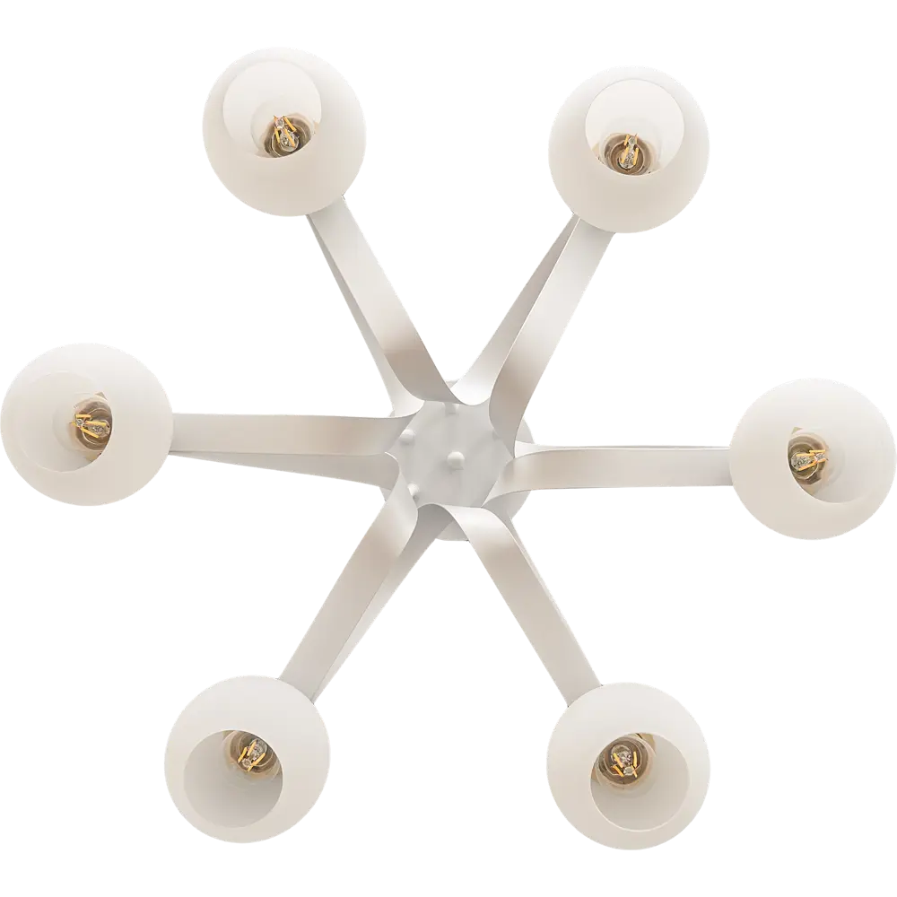 Люстра «Mable» E27х6X60 Вт, цвет белая патина Toplight STLM-2039934 - Вид №1