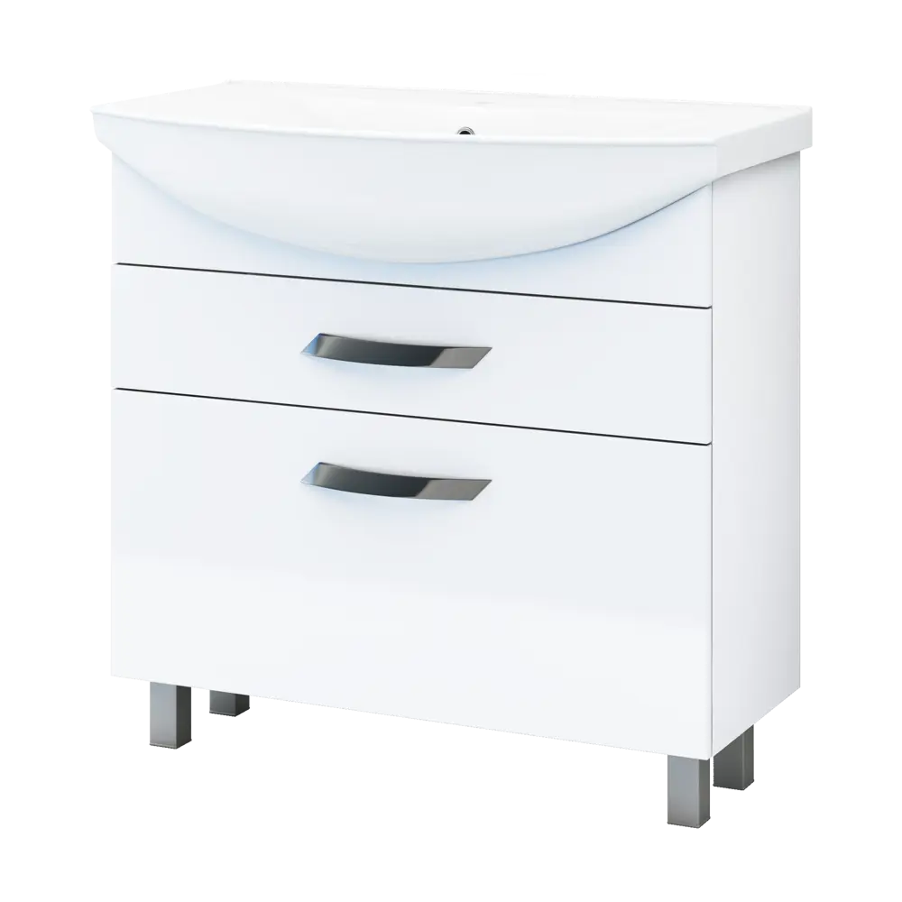 Тумба под раковину Vigo Moss 85 см, цвет белый STLM-2206355 - Вид №1