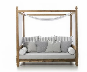 Gervasoni Садовый диван с балдахином из тикового дерева Gervasoni outdoor