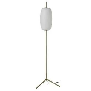 Лампа напольная Silk, D22 см, белое опаловое стекло