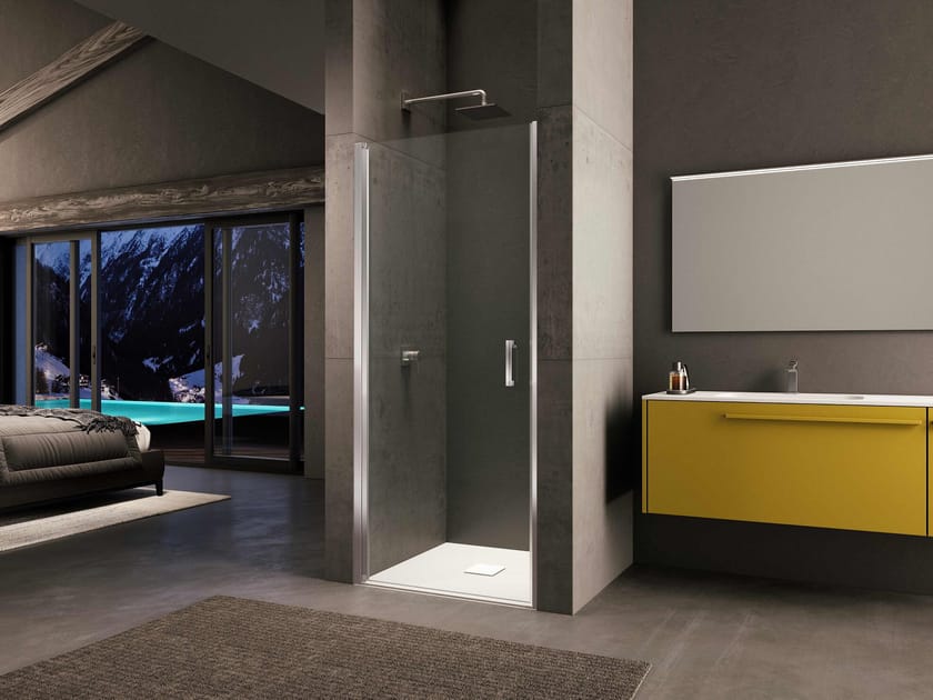 Стеклянная ниша душевая кабина с распашной дверью Provex Industrie ARCH-00073855