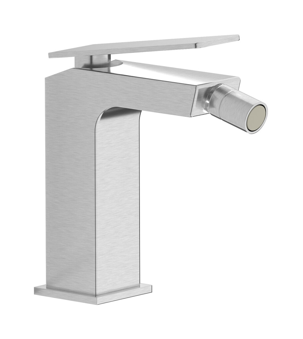 Смеситель для биде на 1 отверстие в комплекте с донным клапаном. WE ARE IB k3220ss Brushed Nickel K3