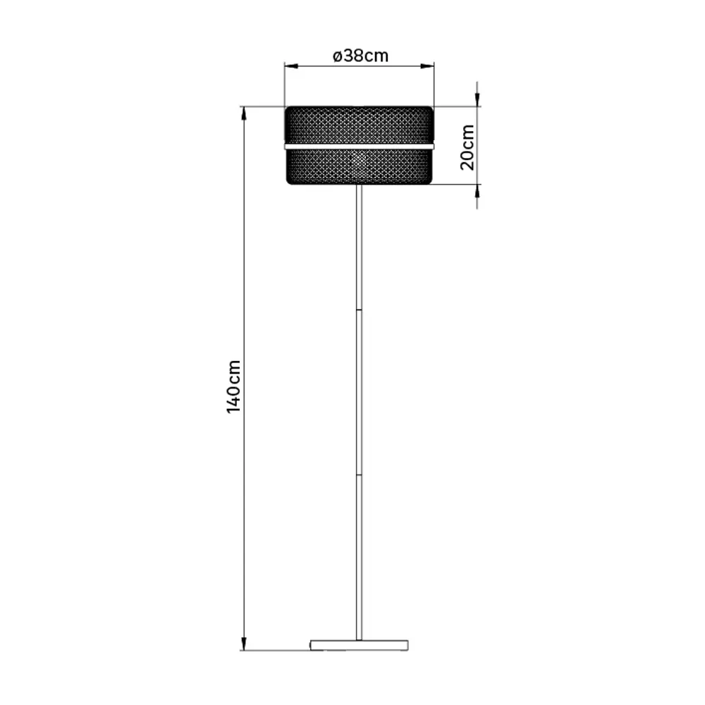 Торшер Inspire «Palanga» E27MAX40W цвет белый STLM-2205199 - Вид №8