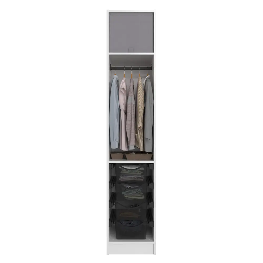 Короб с крышкой Spaceo Granit 3, 360x330x420 мм, 49 л, нетканый, цвет серый STLM-2196359 - Вид №3