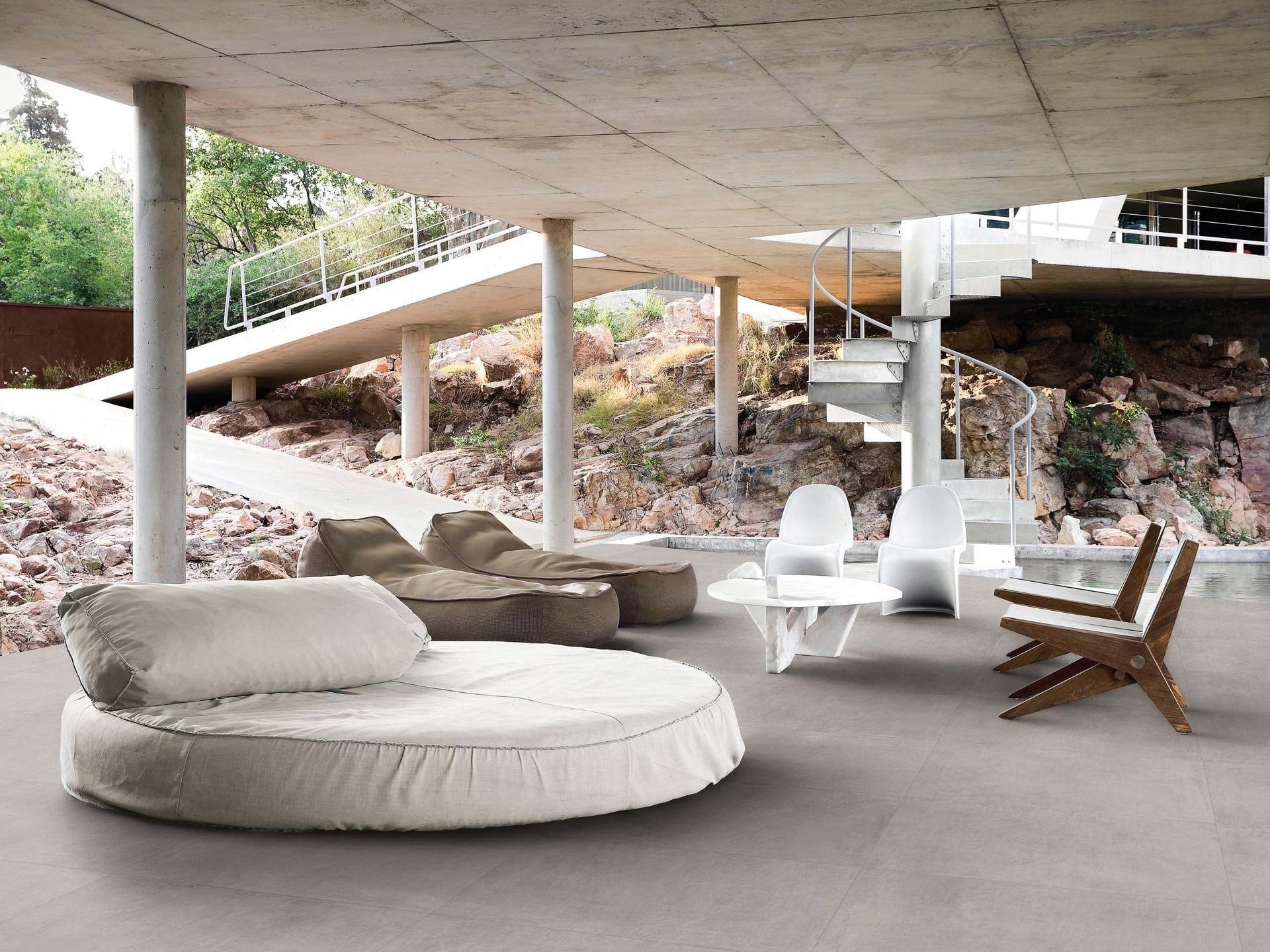 Цемент эффект крытый и открытый керамогранит пол MARAZZI Cementum ARCH-00110382