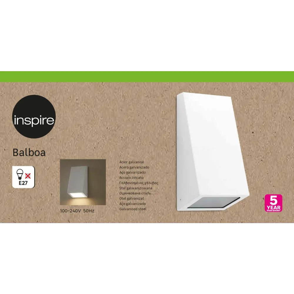 Светильник Inspire «Balboa» IP44 цвет белый, накладной STLM-2027702 - Вид №5