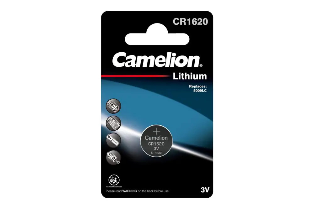 93740449 Батарейка Camelion CR1620 литиевая 1 шт. STLM-0563902