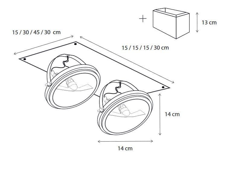 Латунь несколько утопленный поворотный прожектор Authentage Lighting Phantôme ARCH-00053663 - Вид №2