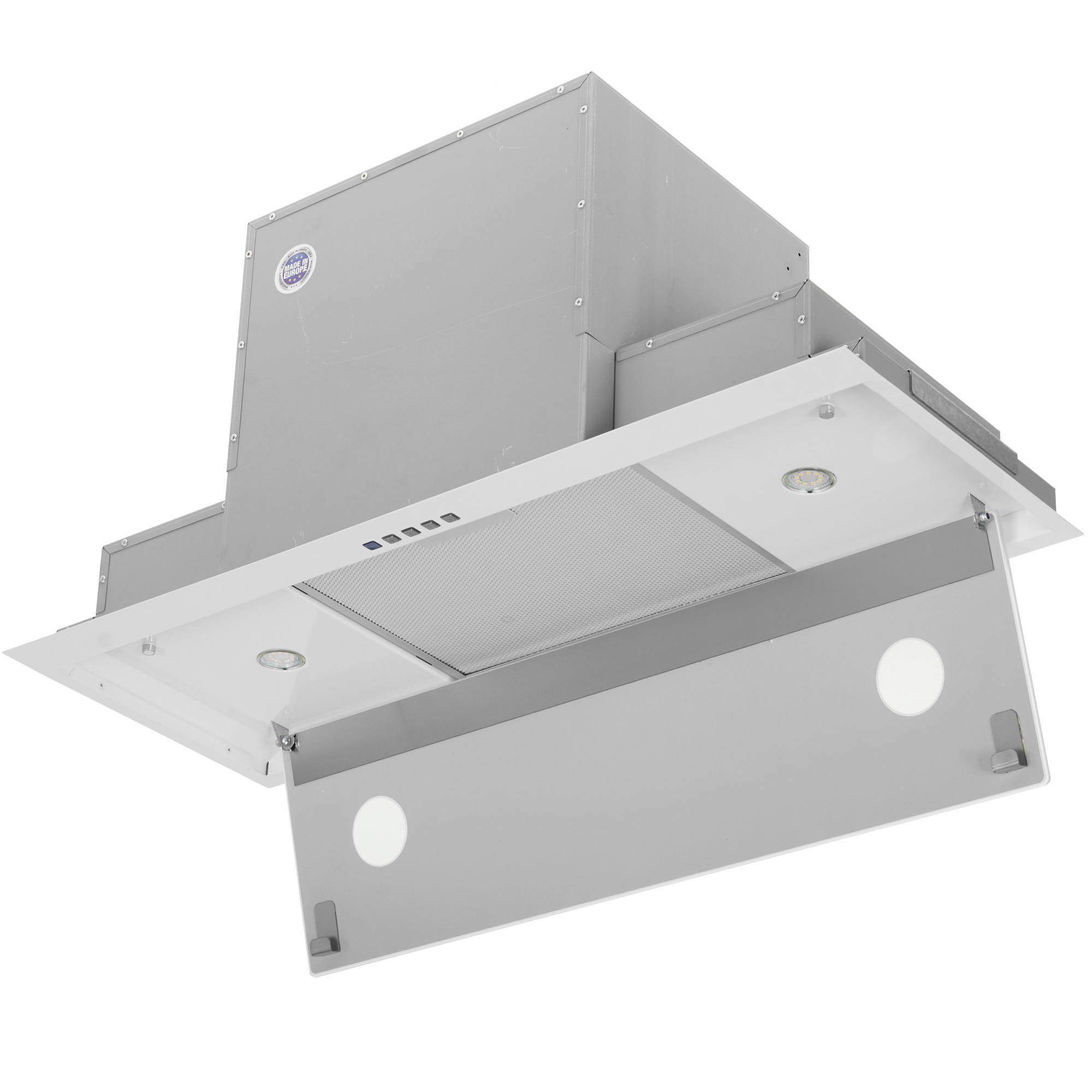 5354583 Вытяжка полновстраиваемая Akpo WK-10 Neva glass серебристый/белый STDN-0031585 - Вид №2