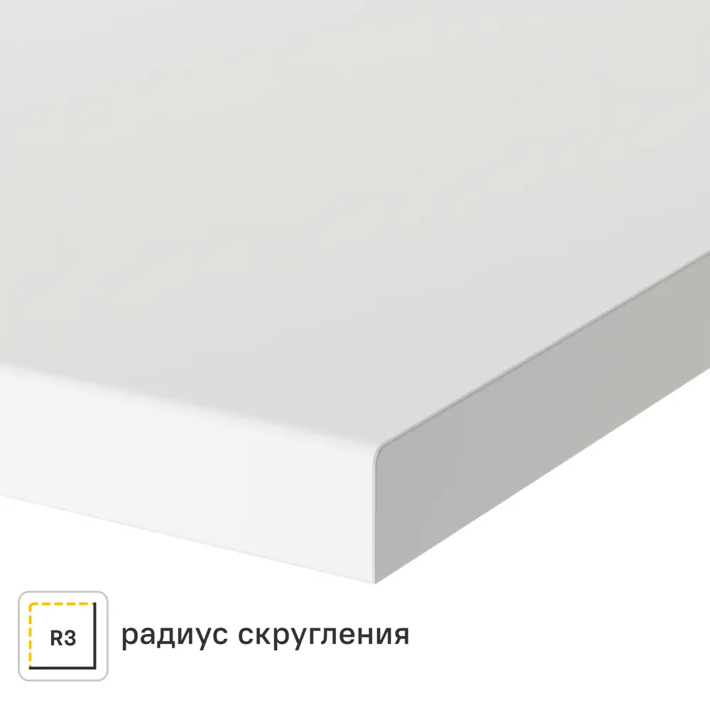 Столешница Сноу 120x60x2 см искусственный камень цвет белый 83729625 STLM-2164712 Santreyd