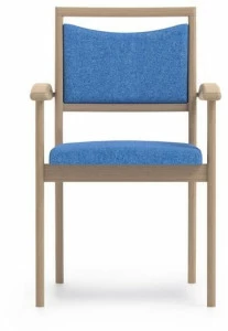 PIAVAL Штабелируемый тканевый стул с подлокотниками Spring | health & care 51-16/7