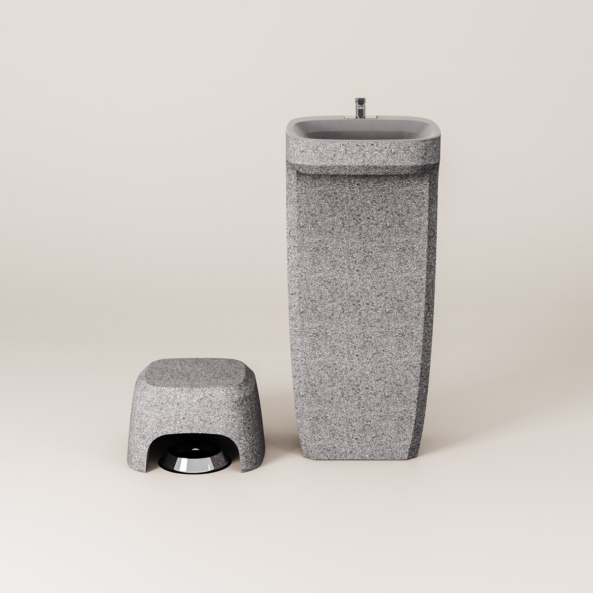 Бетонный пол фонтан Kremen ARCH-00068100 - Вид №18