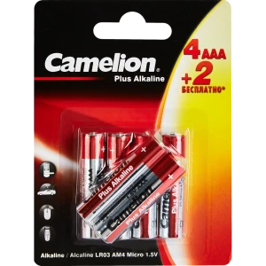 89350632 Батарейка алкалиновая Camelion Plus Alkaline 4+2LR6-BP AAA 6 шт. STLM-1363285