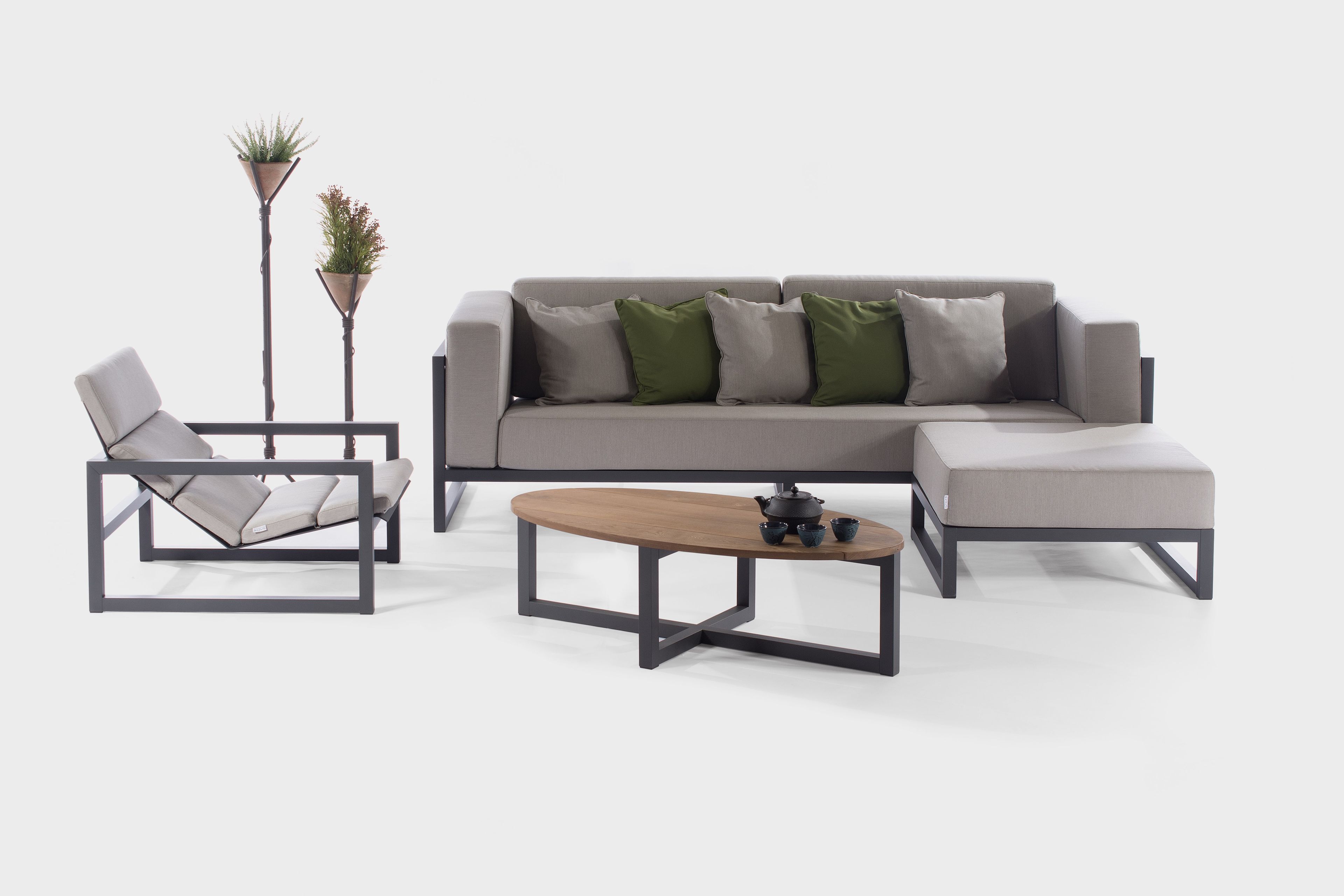 Квадратный пуф из ткани Sachi Шипы ARCH-00119830 - Вид №1