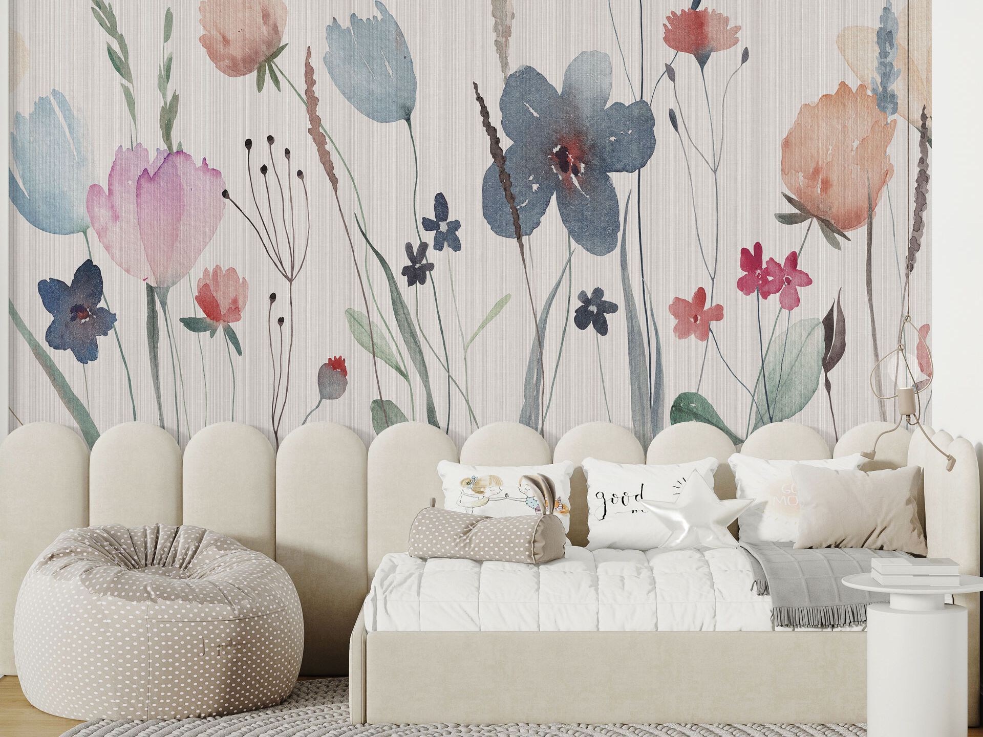 Детские панорамные обои с цветочными мотивами Rimura 2025 ARCH-00129616