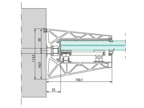 Навес из закаленного стекла FARAONE серия Linea 3 ARCH-00031909 - Вид №8
