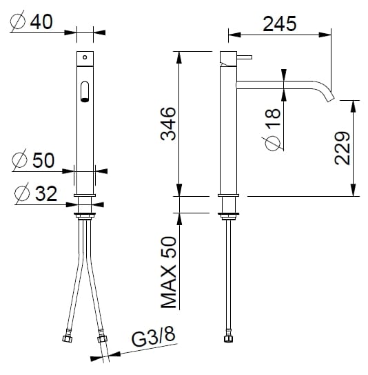 Смеситель для раковины из нержавеющей стали BEAMTECH Level ARCH-00127244 - Вид №4