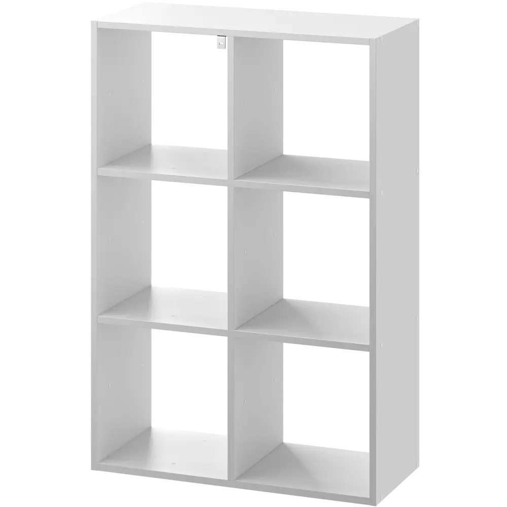 Стеллаж SPACEO KUB 3x2К, 70х104х31,7 см, цвет белый 82037446 STLM-2006650  - Вид №1
