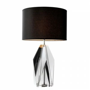 Настольная лампа Setai от Eichholtz Серебристый Прозрачный 110360 EICHHOLTZ ВАЗА 061678 Прозрачный;черный