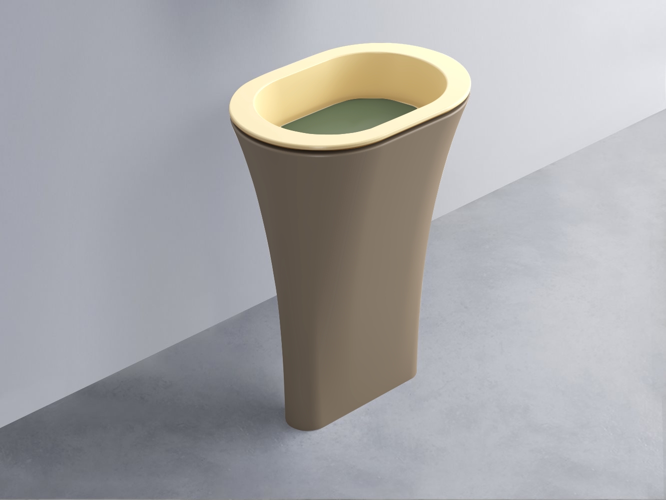 AMLA65-CN+AMPILO-AG+AMCOLO-AN Раковина Amedeo Ovale отдельностоящая cielo Enjoy + Amedeo Ceramica Cielo