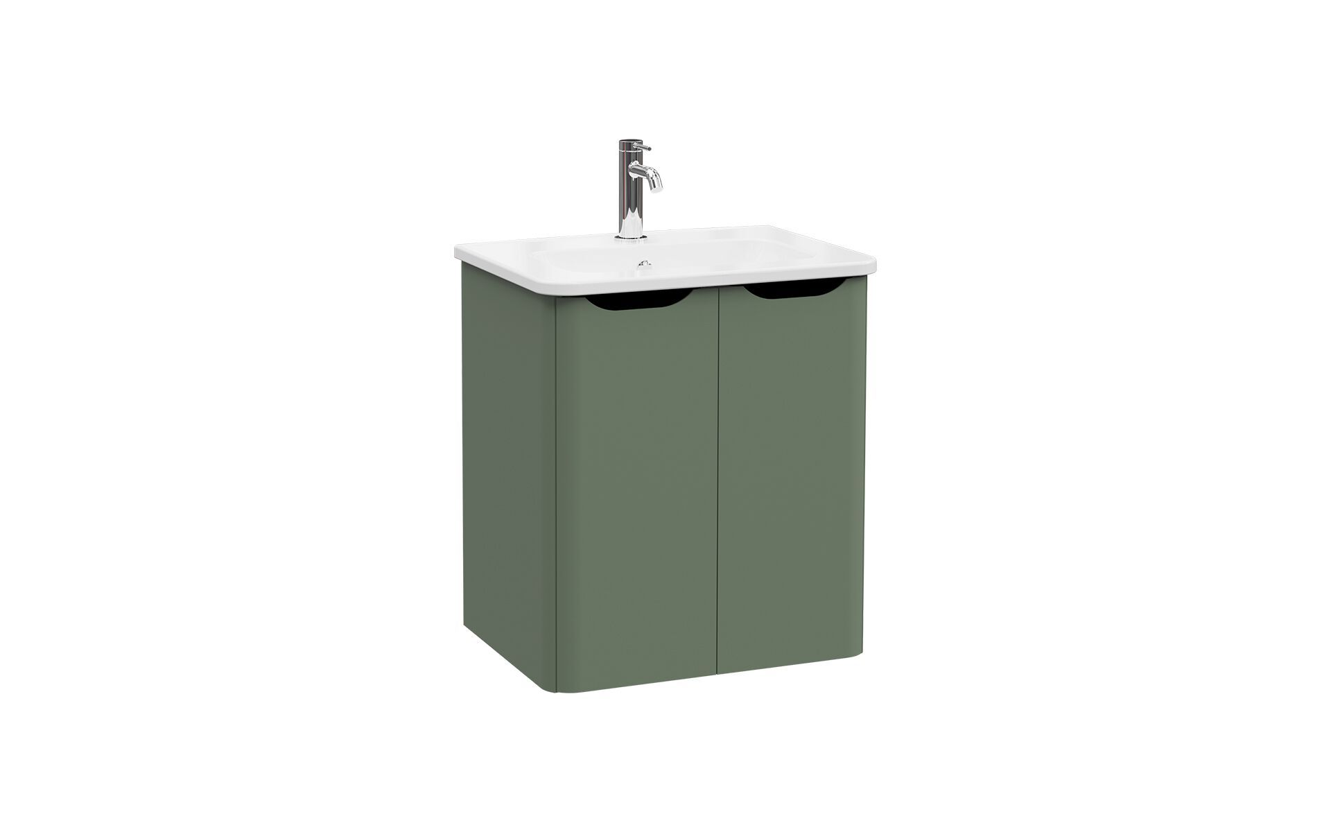 Подвесной шкаф для умывальника со встроенной раковиной VitrA Bathrooms Integra Round ARCH-00024165 - Вид №5