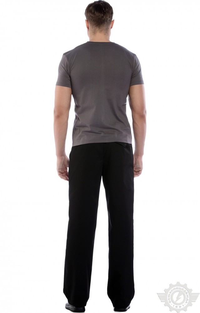 61073 Футболка "Престиж" темно-серая  Одежда для официантов  размер XXL (54) Спецодежда  - Вид №9