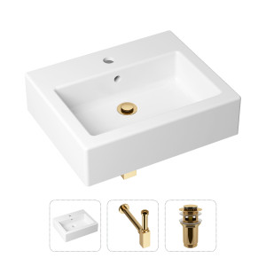 90704641 Раковина накладная 21520668 50.5см, с донным клапаном и сифоном Bathroom Sink STLM-0346421 LAVINIA BOHO