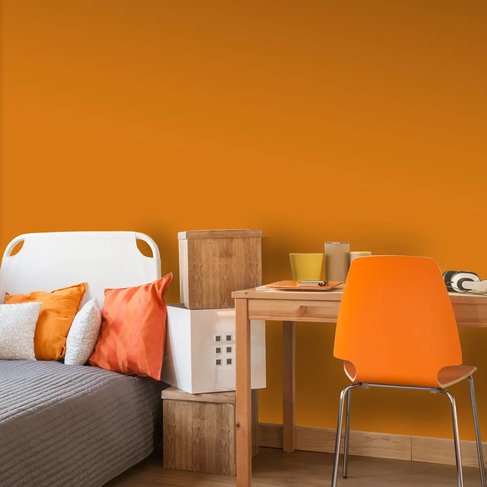 Обои флизелиновые Inspire с эффектом окрашенных стен оранжевые 0.53х10 м эффект окрашенных стен STLM-2138604 - Вид №3