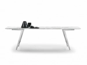 Flexform Прямоугольный обеденный стол из мрамора Soffio
